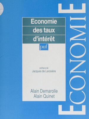 cover image of Économie des taux d'intérêt